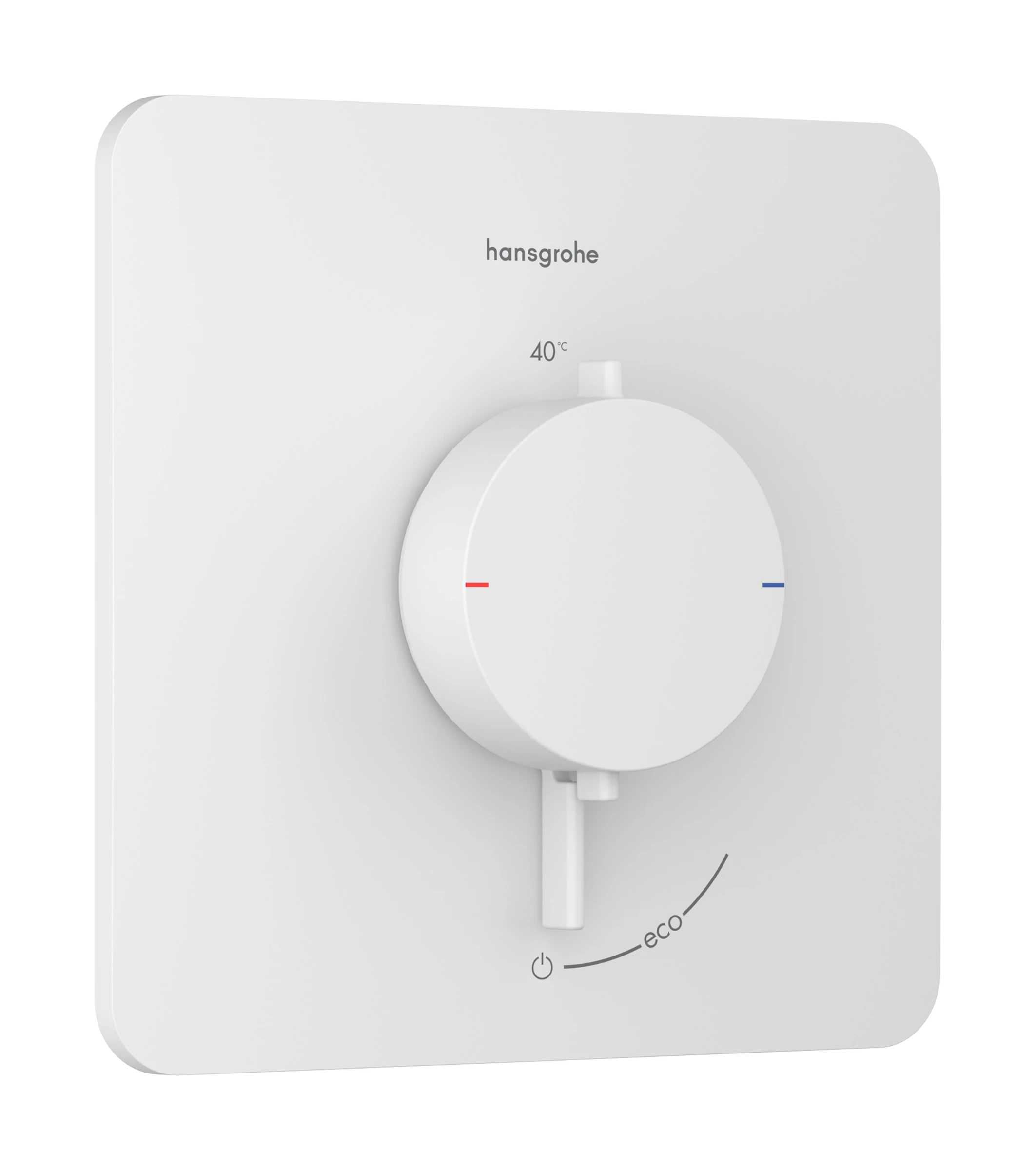 Hansgrohe Ecostat Comfort Q Thermostatic Shower Mixer Concealed 262 X 233 X 168mm White - Matt