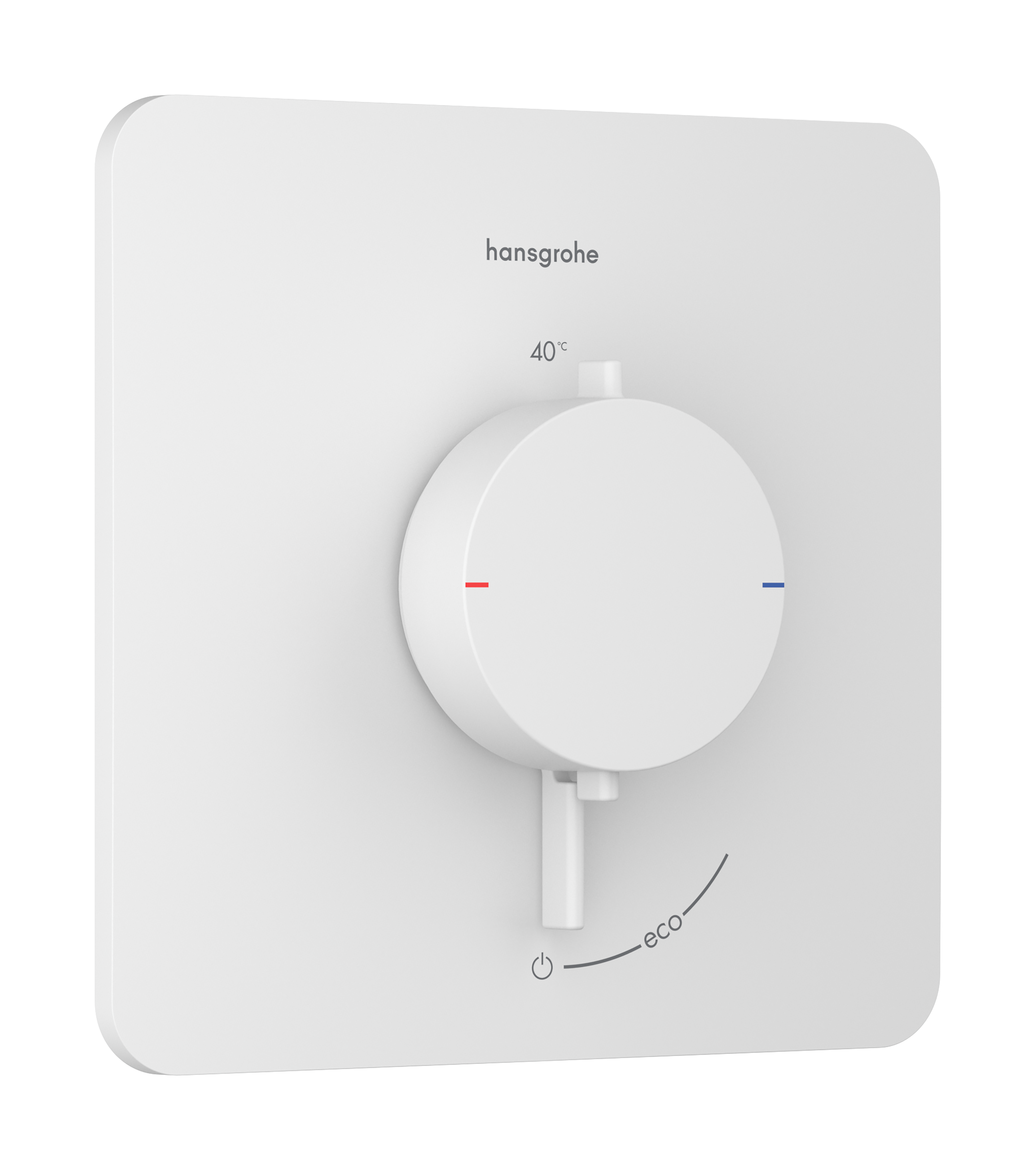 Hansgrohe Ecostat Comfort Q Thermostatic Shower Mixer Concealed 262 X 233 X 168mm White - Matt