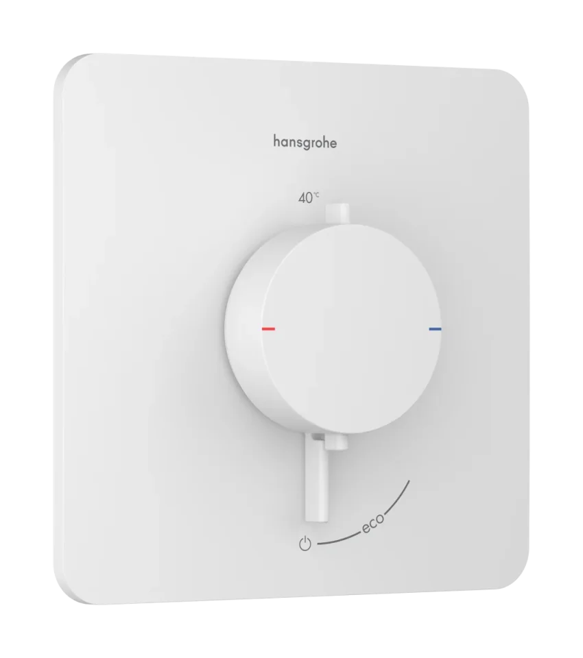 Hansgrohe Ecostat Comfort Q Thermostatic Shower Mixer Concealed 262 X 233 X 168mm White - Matt product image - Image 1