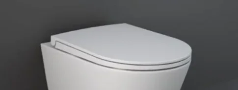 Rak Feeling Rimless Wall Hung Pan In Matt White product image - Image 1