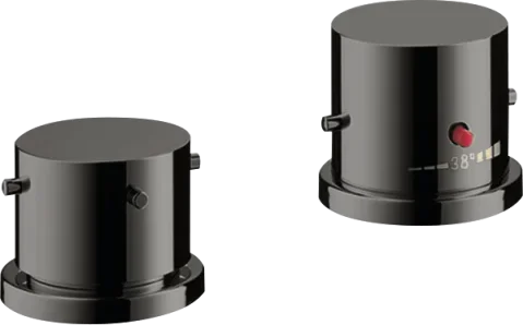 Axor Starck Thermostatic Bath Filler Concealed 130 X 110 X 87mm Gunmetal/chrome - Polished product image - Image 1