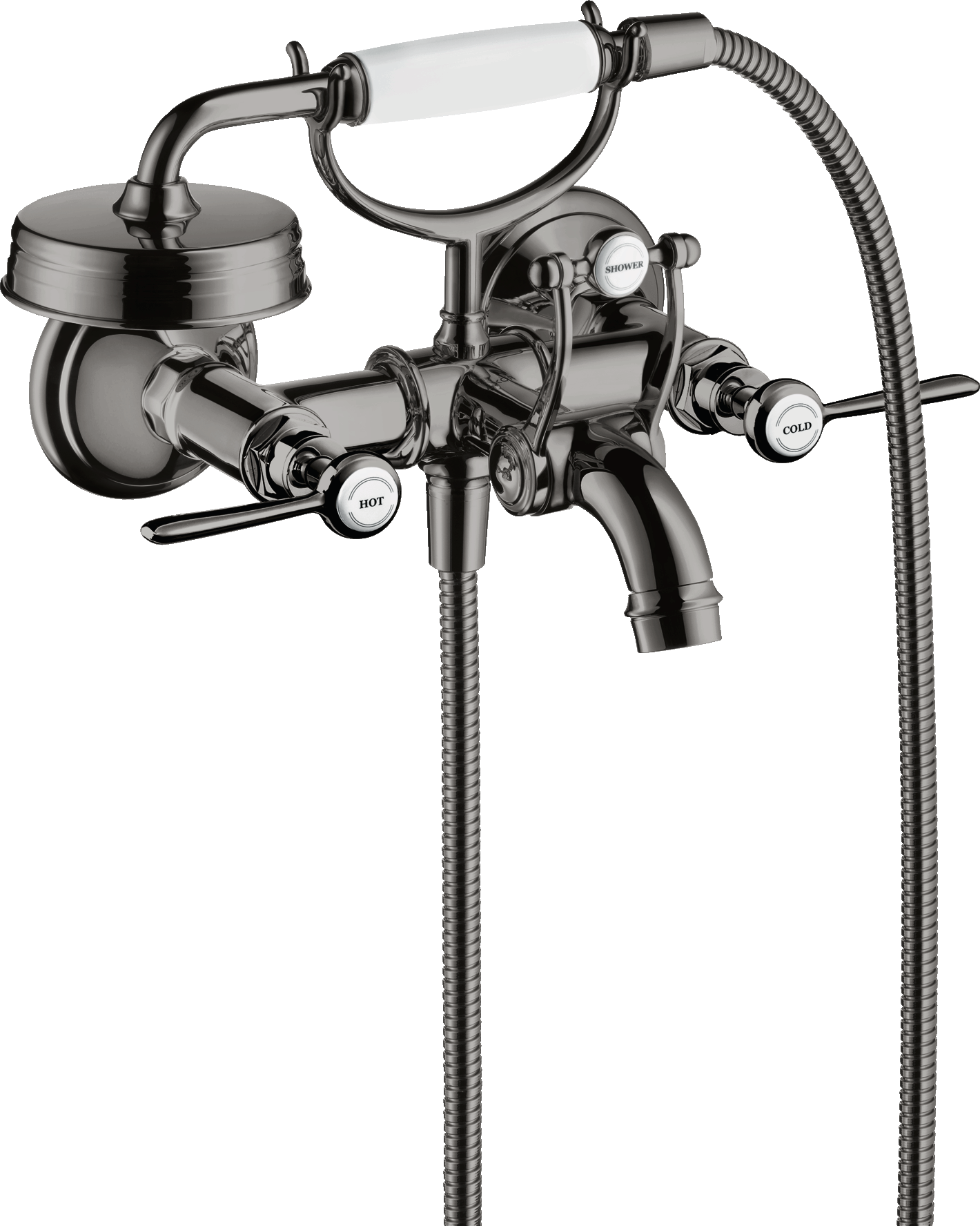 Axor Montreux Bath Mixers Exposed 255 X 220 X 200mm Gunmetal/chrome - Polished