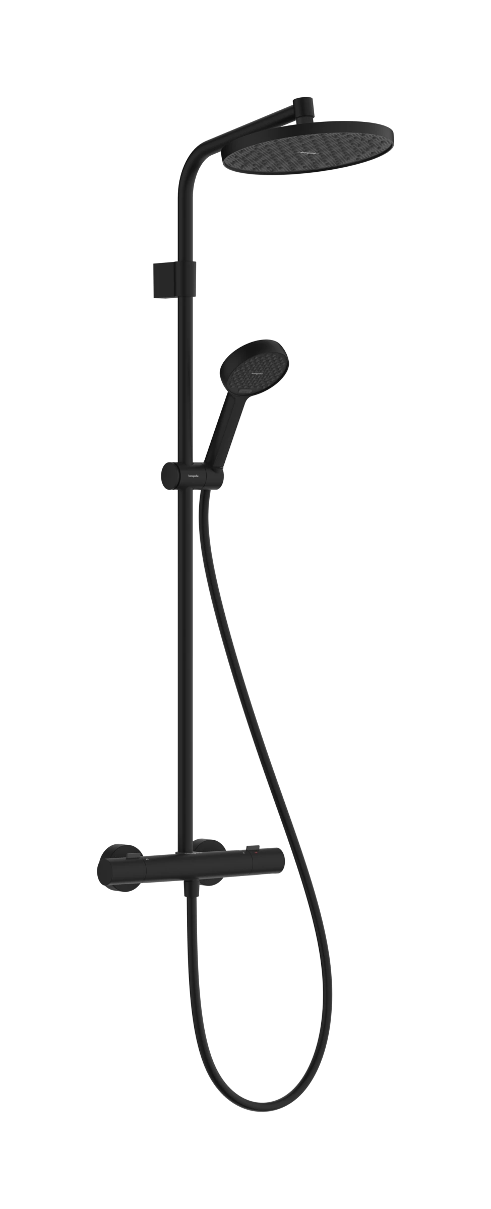 Hansgrohe Activera S Showerpipe 240 1jet Ecosmart Mit Ecostat Fine Varia Matt Black