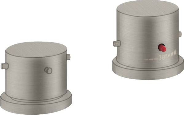 Axor Starck Thermostatic Bath Filler Concealed 130 X 110 X 87mm Stainless Steel
