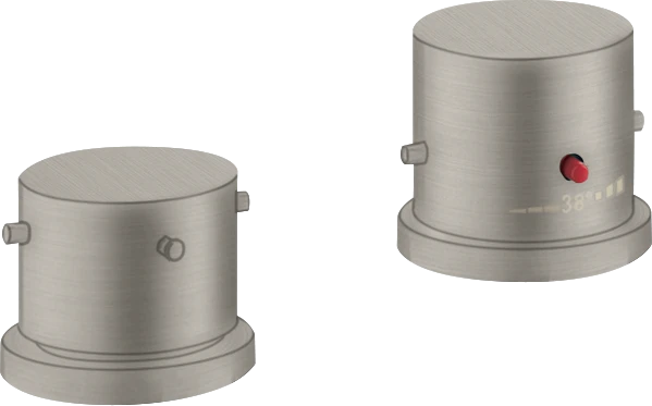 Axor Starck Thermostatic Bath Filler Concealed 130 X 110 X 87mm Stainless Steel
