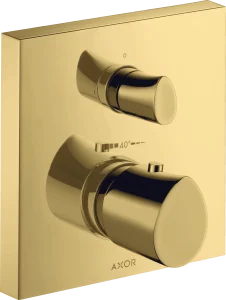 Axor Starck Organic Thermostatic Shower Mixer Concealed 220 X 187 X 135mm Gold - Polished