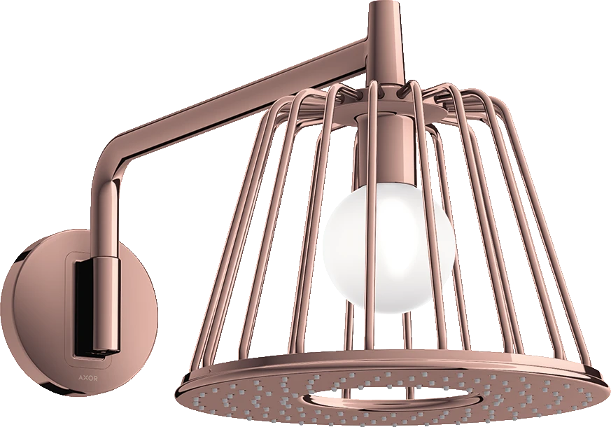 Axor Lampshower/nendo Overhead Showers 755 X 315 X 350mm Rose Gold/gold - Polished