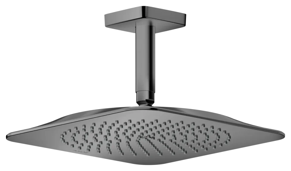Axor Citterio C Overhead Showers 373 X 373 X 105mm Gunmetal/chrome - Polished product image - Image 1