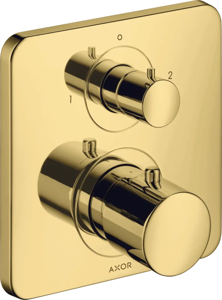 Axor Citterio M Thermostatic Shower Mixer Concealed 217 X 187 X 135mm Gold - Polished product image - Image 1