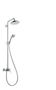 Hansgrohe Croma Showerpipe 220 1jet With Manual Shower Mixer Chrome