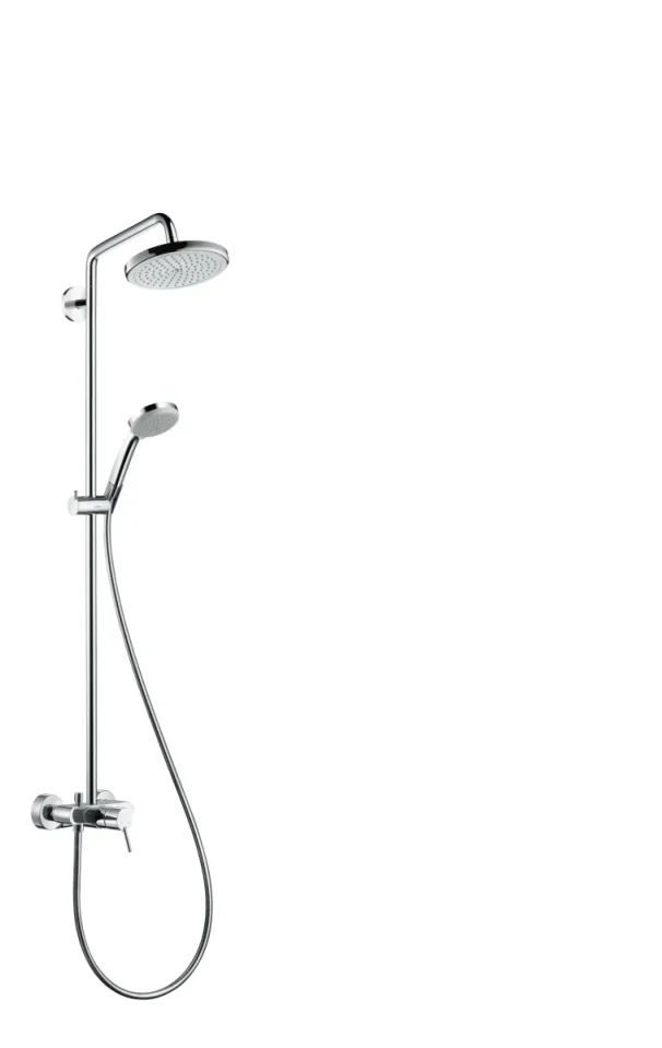 Hansgrohe Croma Shower Pipes With Tap 1100 X 360 X 113mm Chrome product image - Image 1