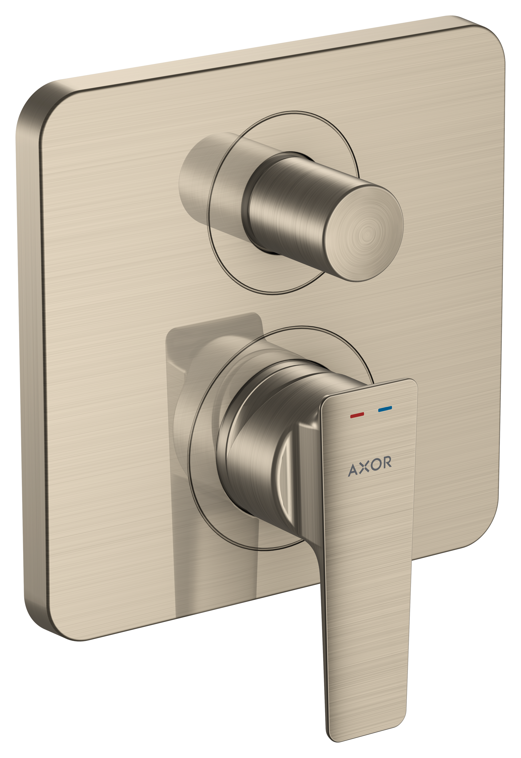 Axor Citterio E Bath Mixers Concealed 215 X 180 X 130mm Nickel - Brushed