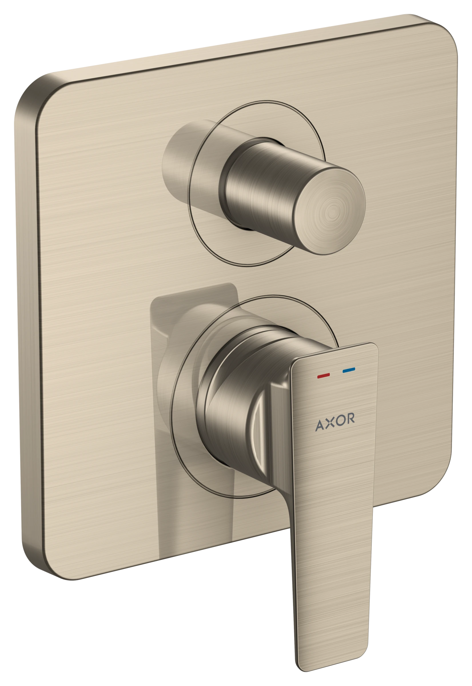 Axor Citterio E Bath Mixers Concealed 215 X 180 X 130mm Nickel - Brushed