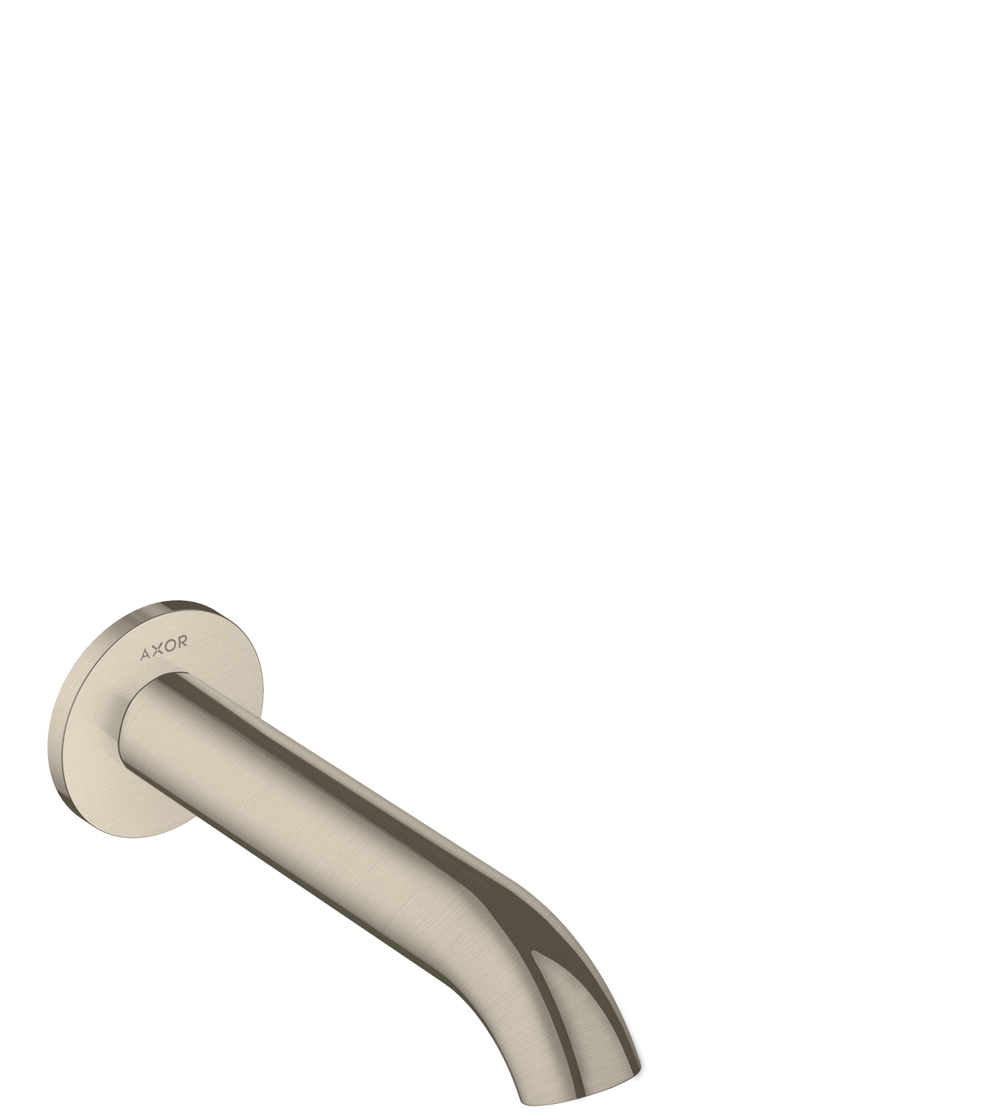 Axor Uno Bath Fillers 220 X 78 X 75mm Nickel - Brushed
