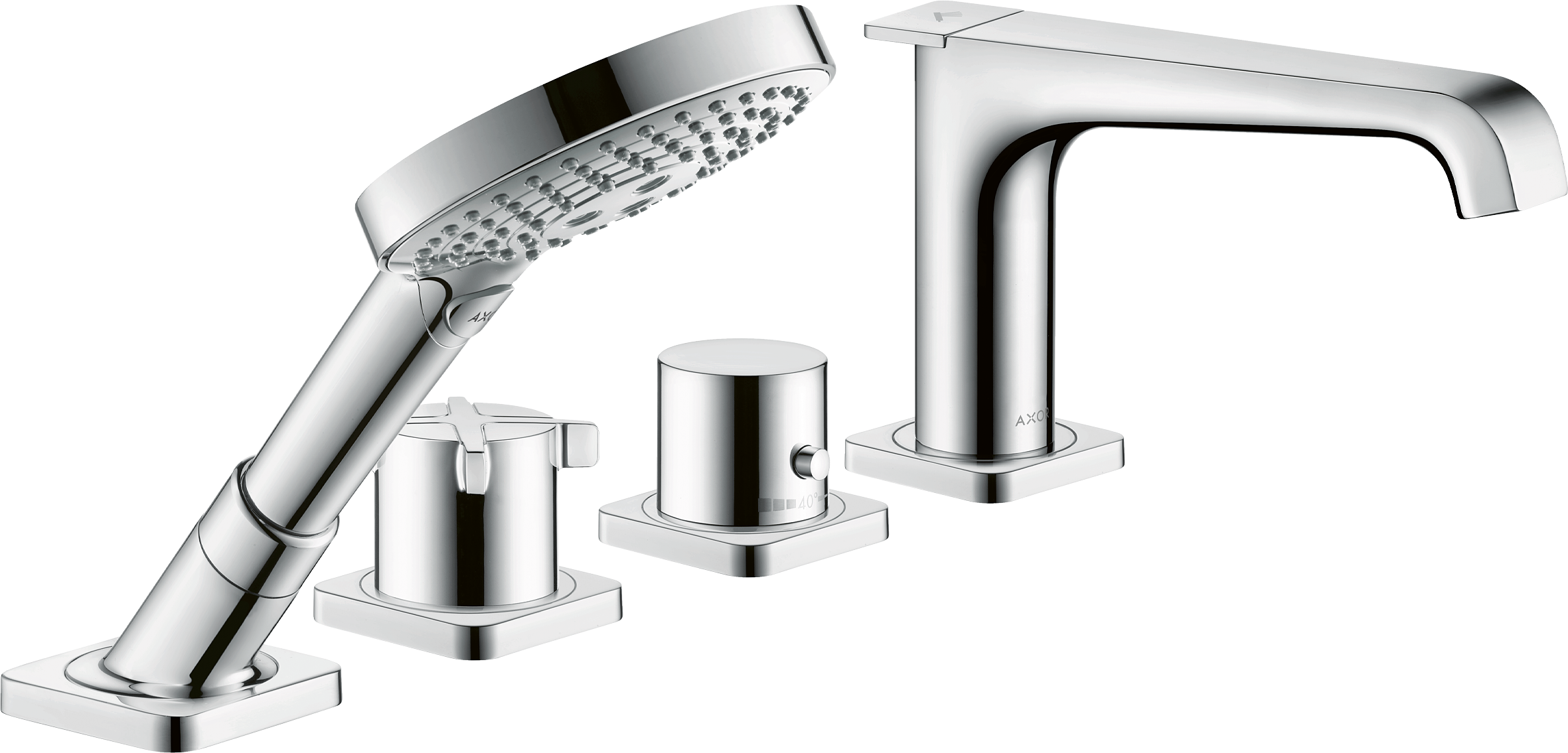 Axor Citterio E Thermostatic Bath Filler Concealed 504 X 263 X 128mm Chrome