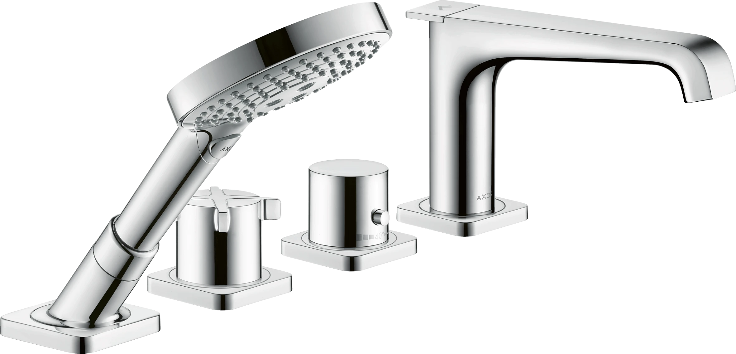 Axor Citterio E Thermostatic Bath Filler Concealed 504 X 263 X 128mm Chrome
