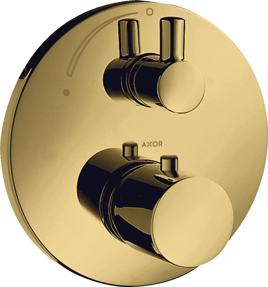 Axor Uno Thermostatic Shower Mixer Concealed 217 X 187 X 135mm Gold - Polished