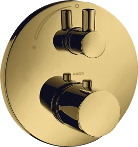 Axor Uno Thermostatic Shower Mixer Concealed 217 X 187 X 135mm Gold - Polished