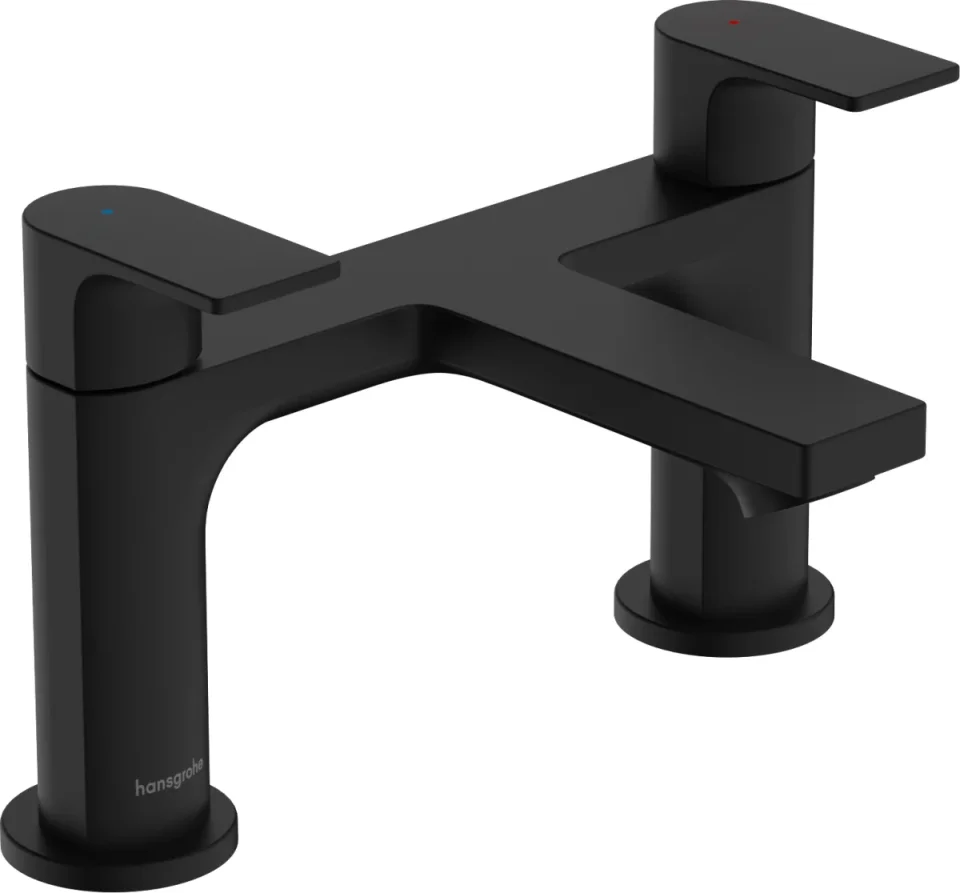 Hansgrohe Rebris E Bath Mixers Concealed 285 X 220 X 180mm Black - Matt product image - Image 1