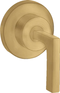 Axor Citterio Shut-off Valve For Concealed Installation With Lever Handle Brushed Gold Optic