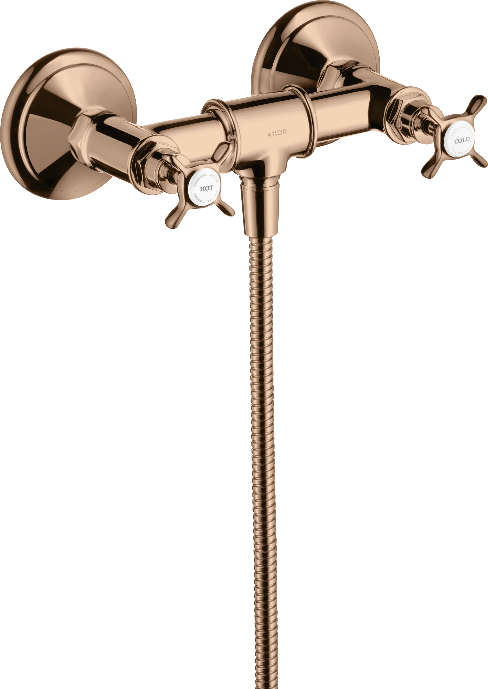Axor Montreux Shower Mixers Exposed 240 X 180 X 155mm Rose Gold/gold - Polished