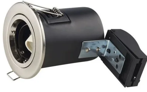 By Design GU10 Fire Rated Downlight Fitting - Quick Connector - White product image - Image 1