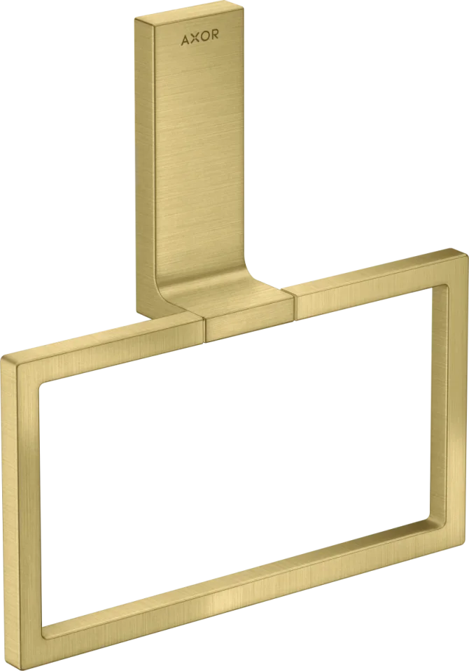 Axor Universal Rectangular Towel Ring 285 X 157 X 82mm Brass - Brushed product image - Image 1