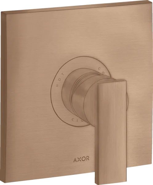 Axor Citterio Shower Mixers Concealed 217 X 187 X 135mm Rose Gold/gold - Brushed