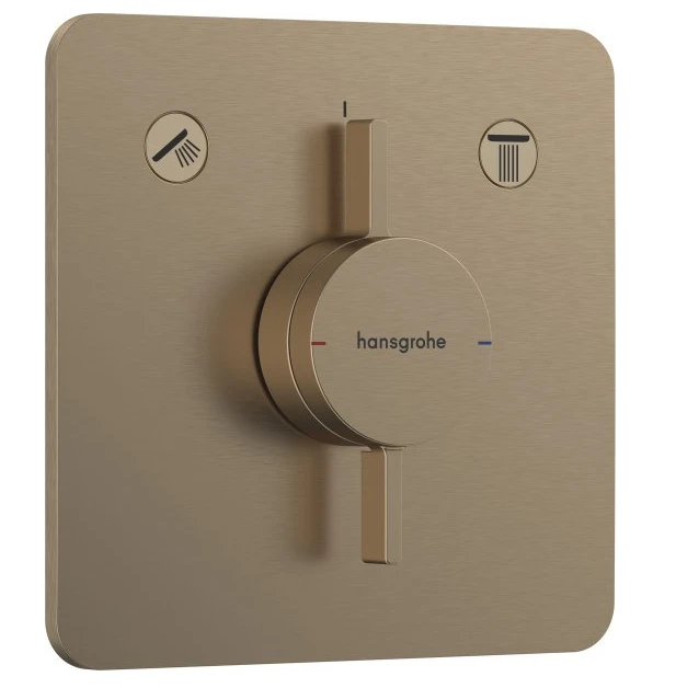 Hansgrohe Duoturn Q Shower Mixers Concealed 262 X 233 X 168mm Bronze - Brushed