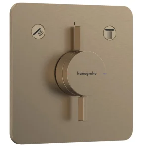 Hansgrohe Duoturn Q Shower Mixers Concealed 262 X 233 X 168mm Bronze - Brushed