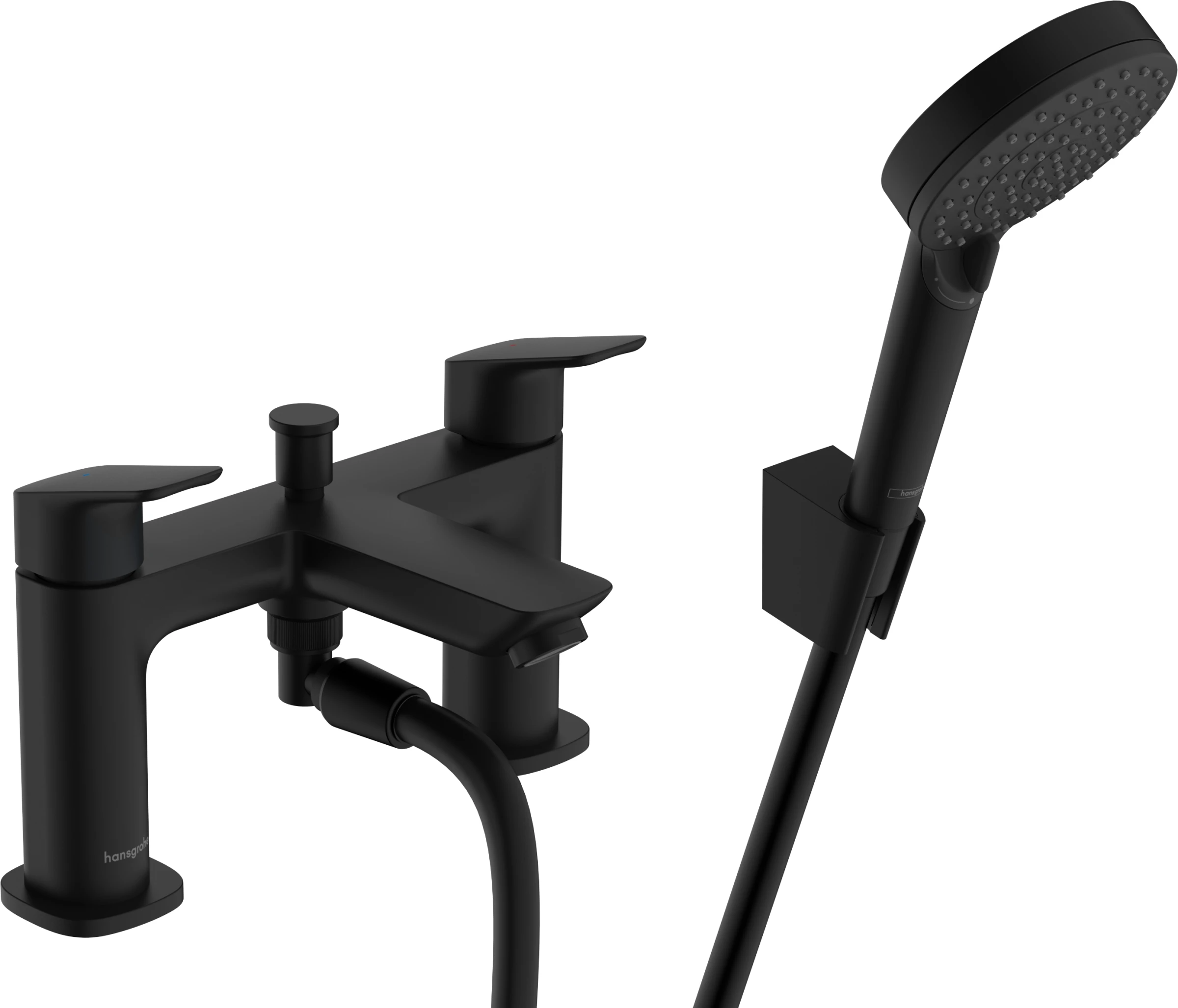Hansgrohe Logis Bath Mixers Concealed 285 X 225 X 180mm Black - Matt