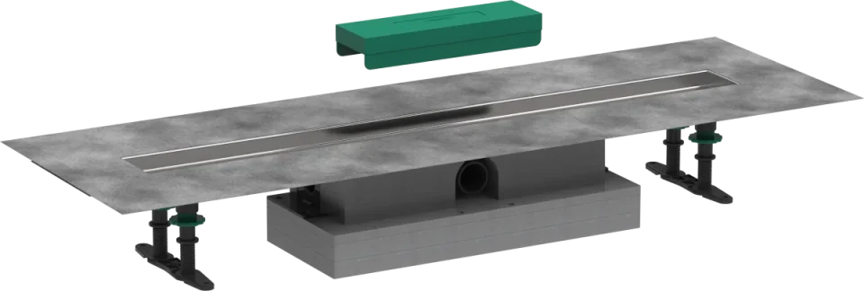 Hansgrohe Ubox Universal Concealed Basic Set Shower Wastes 1100 X 365 X 170mm product image - Image 1