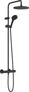 Hansgrohe Vernis Blend Showerpipes With Thermostatic Mixer 985 X 325 X 88mm Black - Matt