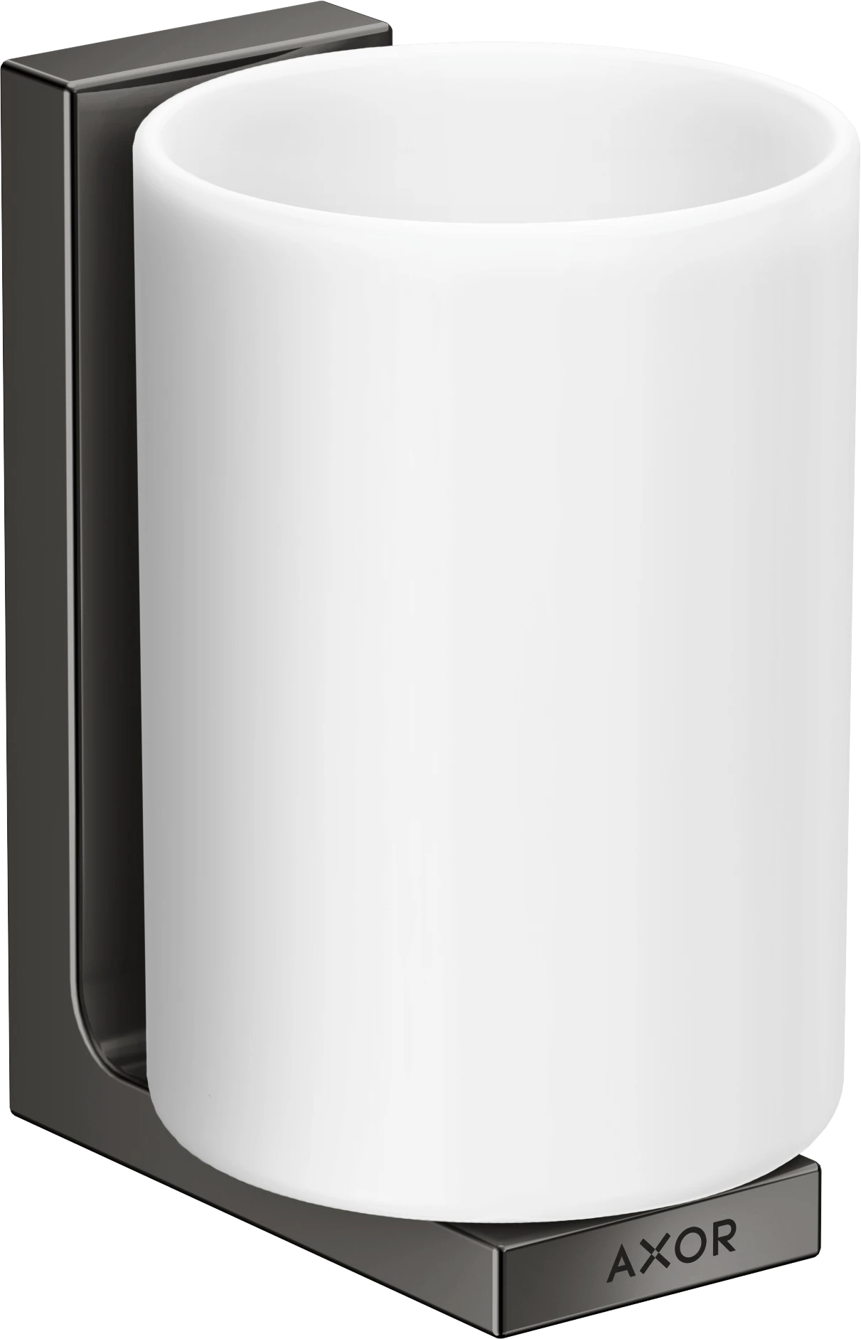 Axor Universal Rectangular Tooth Brush Tumbler 256 X 163 X 102mm Gunmetal/chrome - Polished