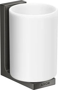Axor Universal Rectangular Tooth Brush Tumbler 256 X 163 X 102mm Gunmetal/chrome - Polished