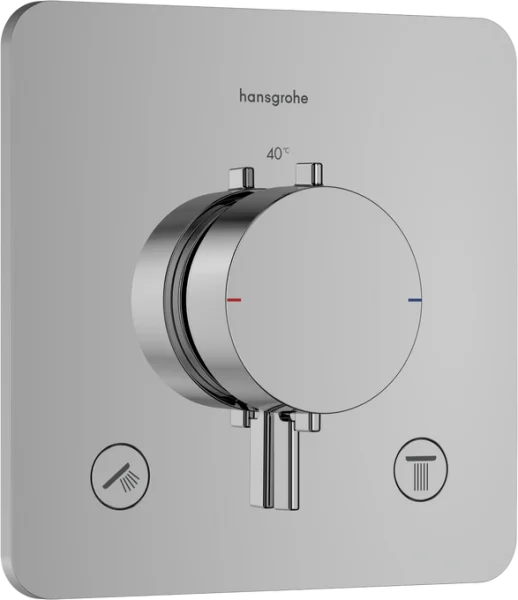 Hansgrohe Ecostat Comfort Q Thermostatic Shower Mixer Concealed 262 X 233 X 168mm Chrome