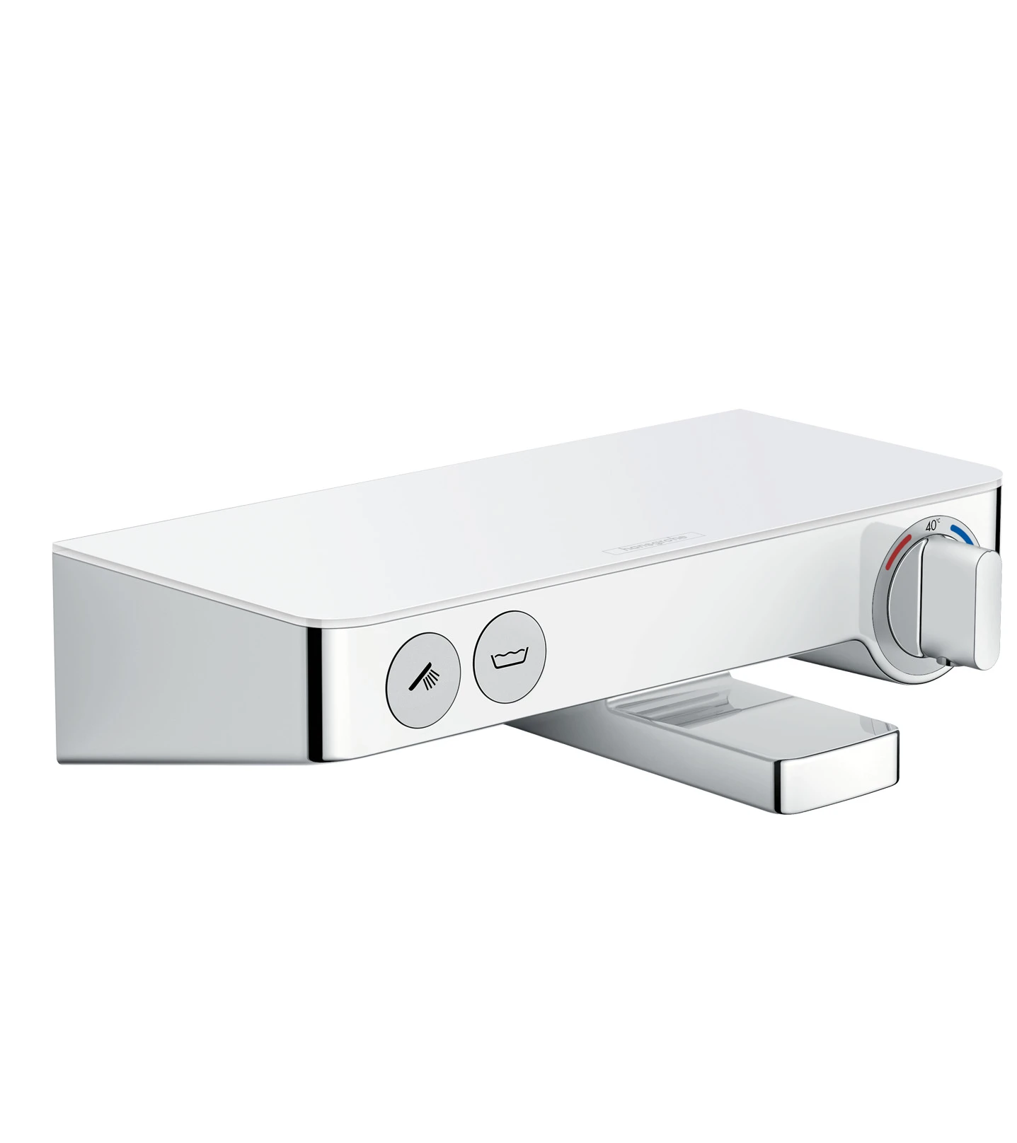 Hansgrohe Showertablet Select Thermostatic Bath Filler Mixer Exposed 360 X 290 X 120mm White/chrome