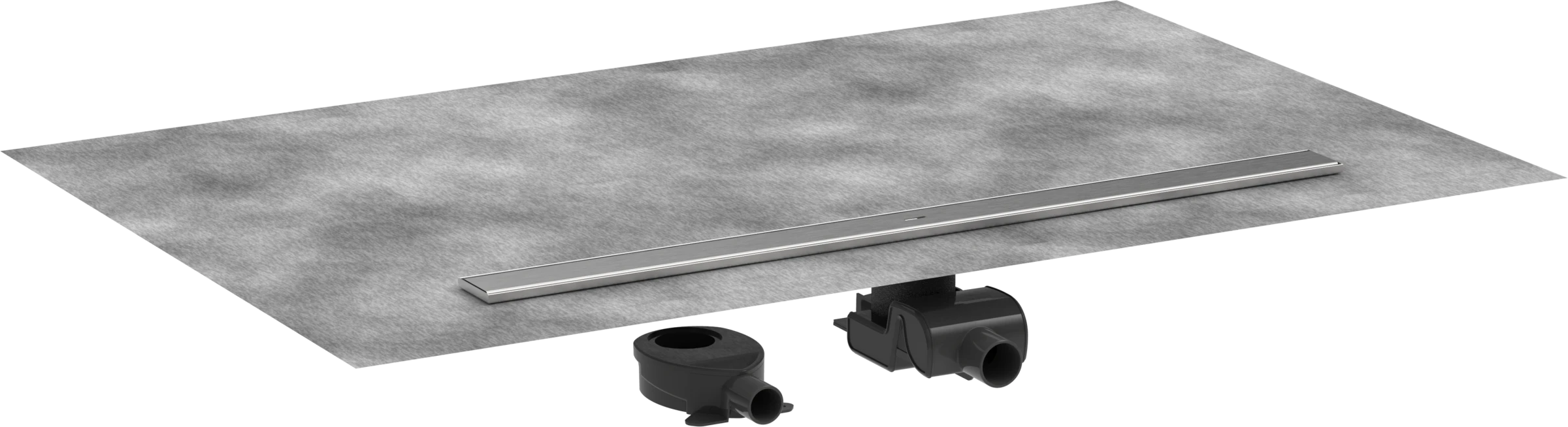 Hansgrohe Raindrain Allround Shower Wastes 1183 X 160 X 132mm Stainless Steel - Brushed