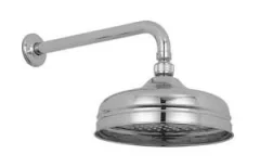 Vado Traditional 200mm (8") Round Shower Head With Shower Arm detail view - Image 2