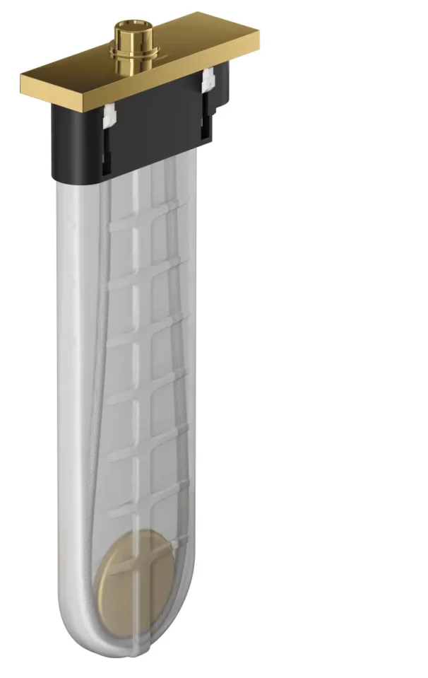 Hansgrohe Sbox Concealed Basic Set Bath/shower Mixers 605 X 240 X 95mm Gold - Polished product image - Image 1