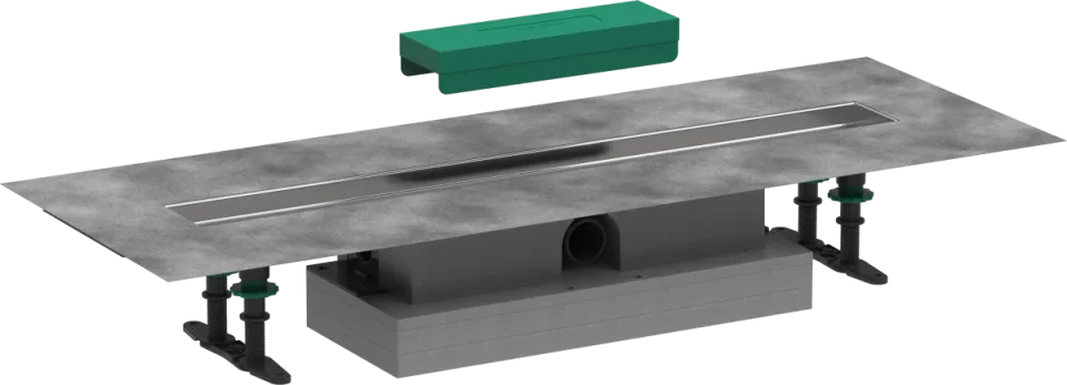 Hansgrohe Ubox Universal Concealed Basic Set Shower Wastes 1100 X 355 X 160mm product image - Image 1