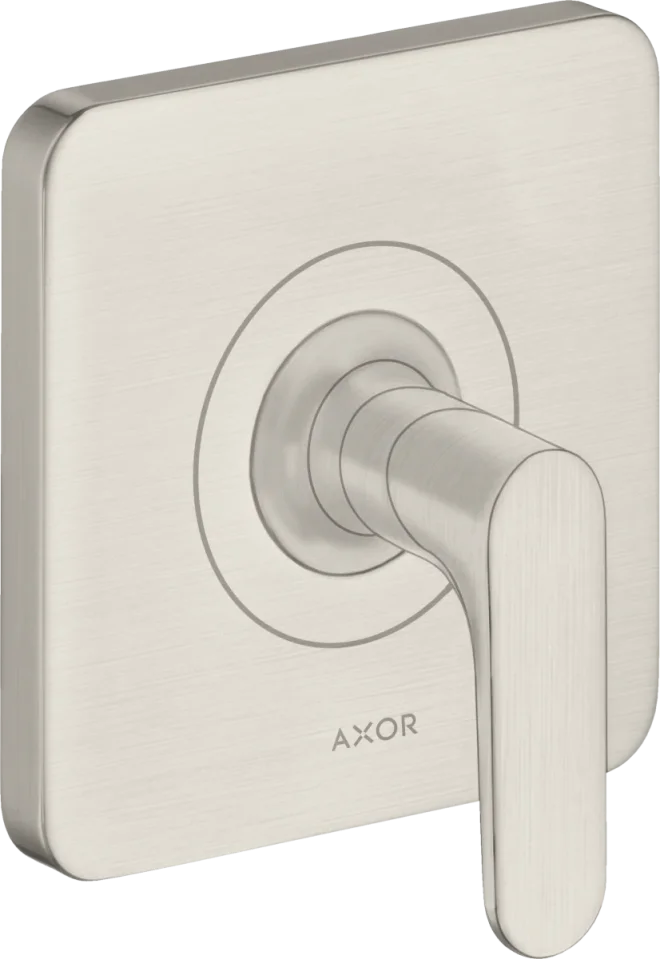Axor Citterio M Shut-off Valves 130 X 110 X 87mm Stainless Steel product image - Image 1