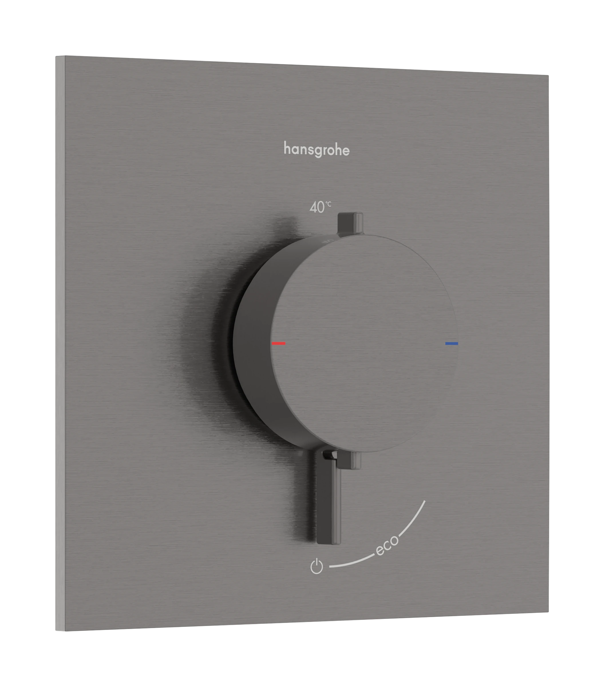 Hansgrohe Ecostat Comfort E Thermostatic Shower Mixer Concealed 262 X 233 X 168mm Gunmetal/chrome - Brushed
