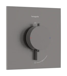 Hansgrohe Ecostat Comfort E Thermostatic Shower Mixer Concealed 262 X 233 X 168mm Gunmetal/chrome - Brushed