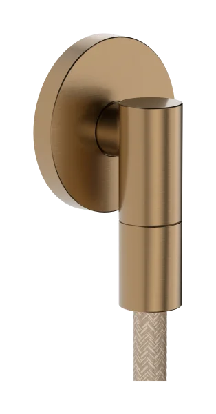 Hansgrohe Fixfit Fine S Wall Outlet With Non-return Valve Brushed Bronze