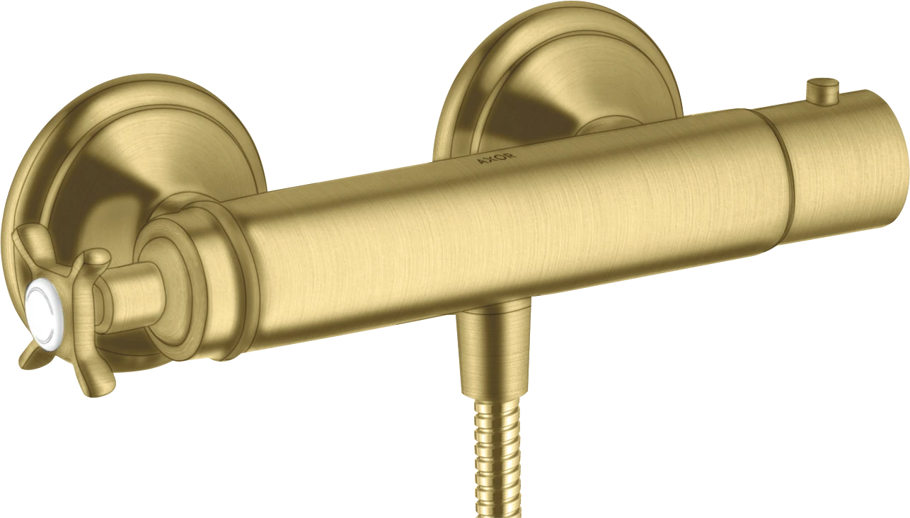 Axor Montreux Thermostatic Shower Mixer Exposed 360 X 135 X 105mm Brass - Brushed