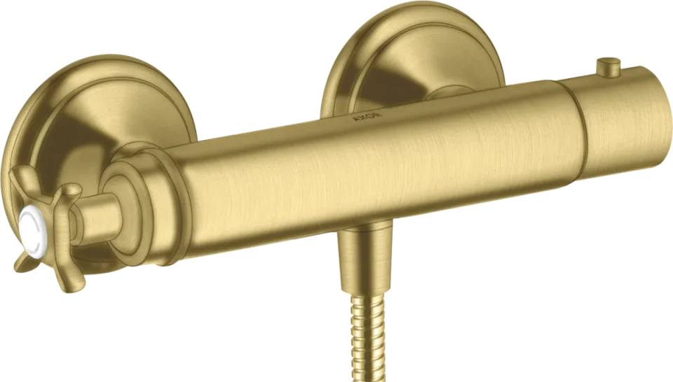 Axor Montreux Thermostatic Shower Mixer Exposed 360 X 135 X 105mm Brass - Brushed product image - Image 1