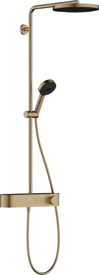 Hansgrohe Pulsify S Showerpipes With Thermostatic Mixer 1185 X 360 X 165mm Bronze - Brushed product image - Image 1