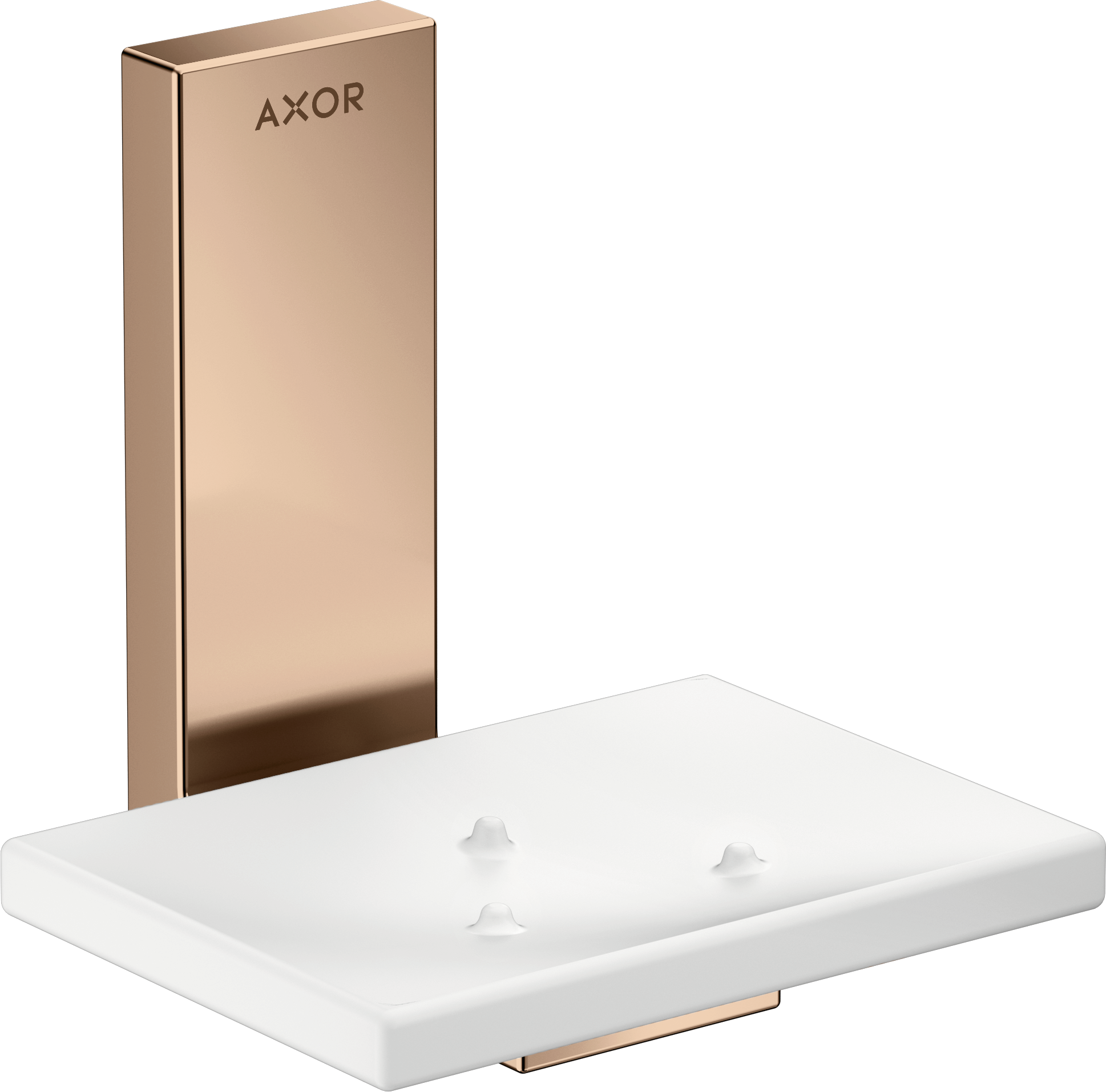 Axor Universal Rectangular Soap Dishes /-basket 135 X 110 X 90mm Rose Gold/gold - Polished