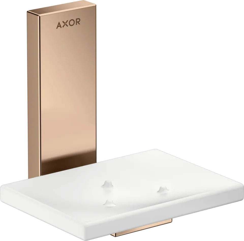 Axor Universal Rectangular Soap Dishes /-basket 135 X 110 X 90mm Rose Gold/gold - Polished product image - Image 1